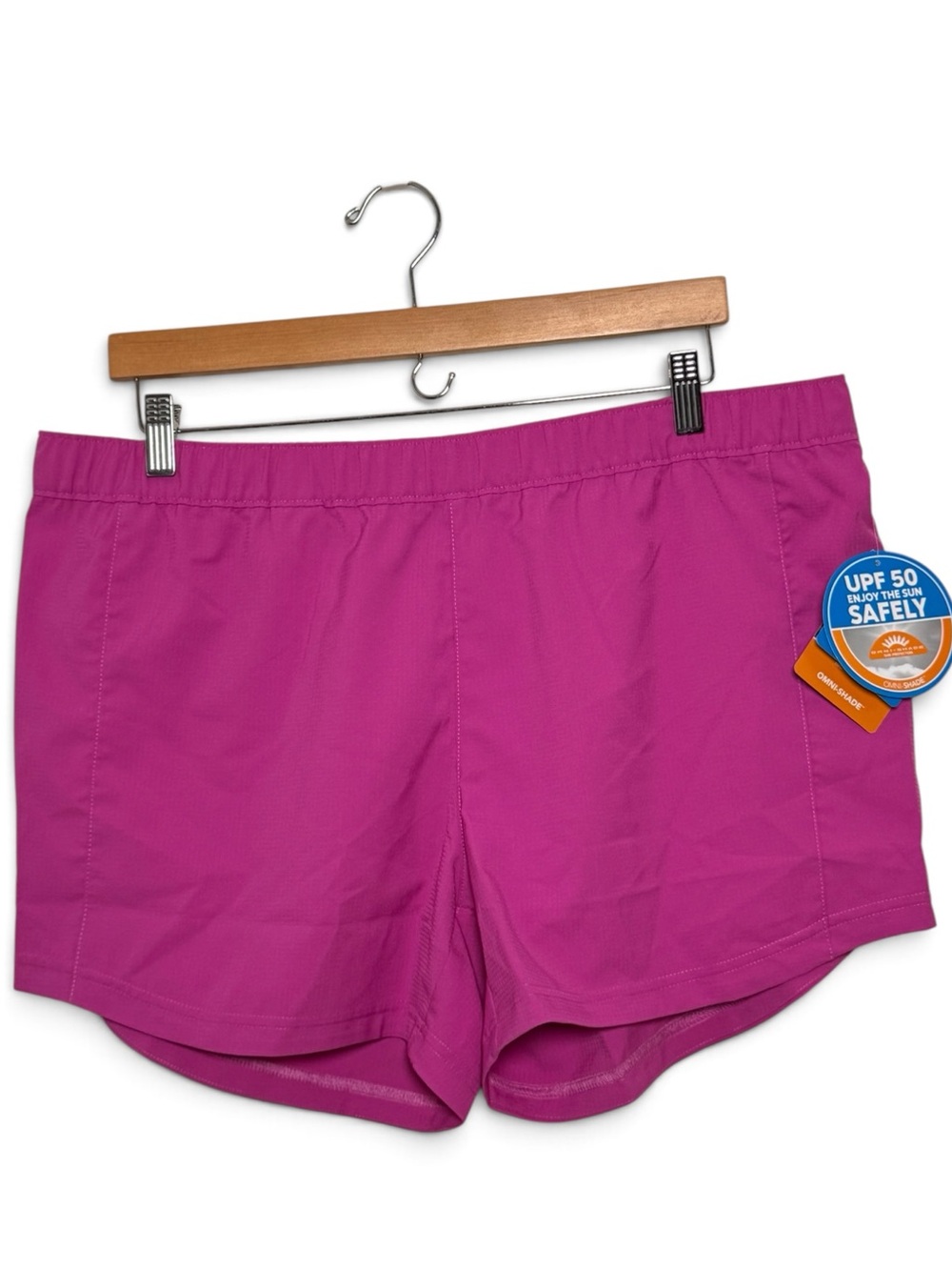 Columbia PFG Tamiami Women’s Pink Pull-On Shorts UPF 50 Size L NWT